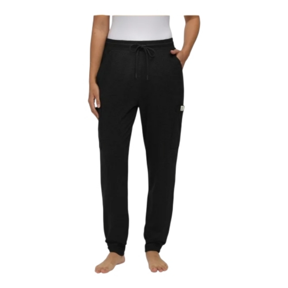 Frank & Oak Black Cargo Joggers Lounge Pants NWOT Soft Minimalist S M - Picture 2 of 5